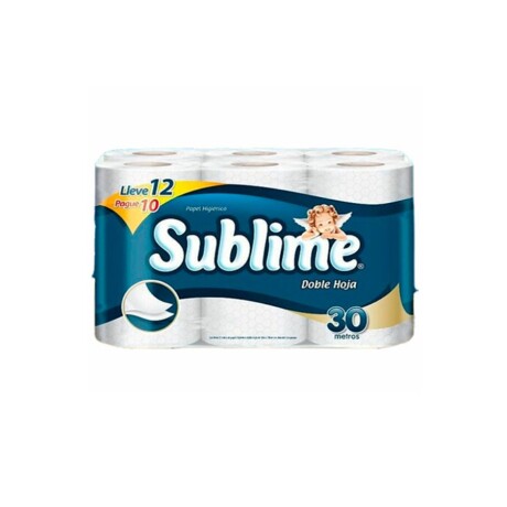 Pack X 12 Rollos Papel Higiénico Sublime Doble Hoja 30M 001