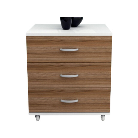 Cajonera Cómoda Nórdico C/ruedas Blanco