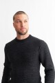 Sweater melange NEGRO