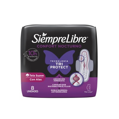 Siempre Libre Nocturnas Con Alas Max Suave 8 Uds. Siempre Libre Nocturnas Con Alas Max Suave 8 Uds.