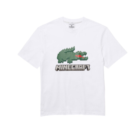 REMERA LACOSTE X MINECRAFT White