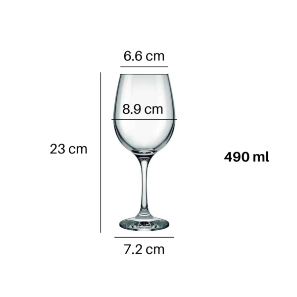 Copa vidrio barone 490ml x12 Nadir Copa vidrio barone 490ml x12 Nadir