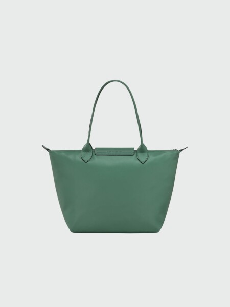 Longchamp -Bolso de cuero talle M, Le pliage Xtra Aguamarina