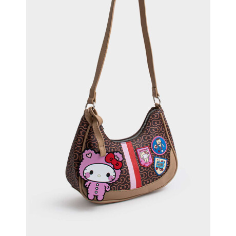 Bandolera Hobo Hello Kitty Kawaii Marron Chocolate