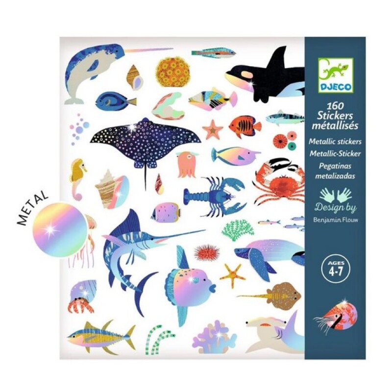 Set de 160 stickers Del mar