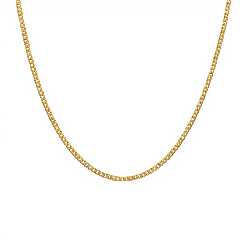 Cadena oro cubana -Oro bajo -Sin Piedra-CD8012 sinpiedra
