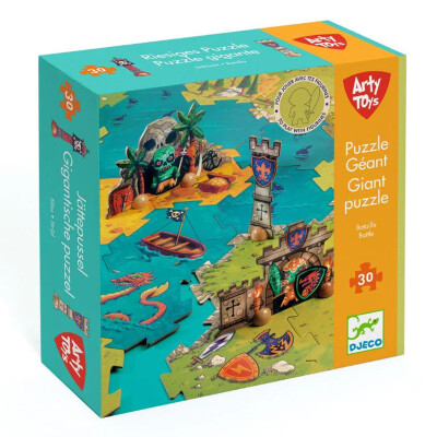 Puzzle Géant Batalla 30 piezas Djeco Puzzle Géant Batalla 30 piezas Djeco