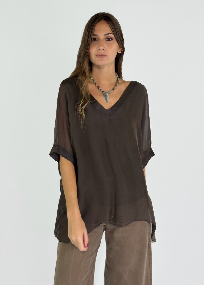 BLUSA VERONA - CHOCOLATE 