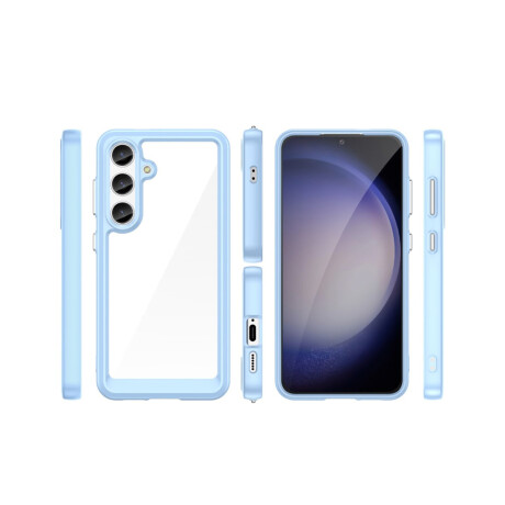 Case Transparente con Borde de Color Samsung S24 Plus Lilac