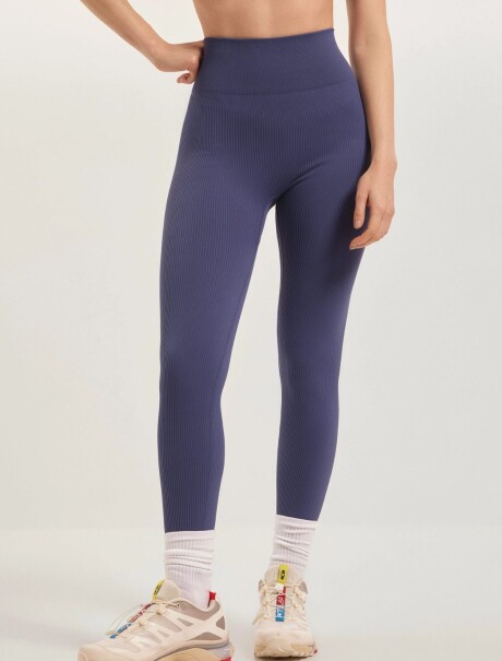 CALZA SPORT SIN COSTURA AZUL