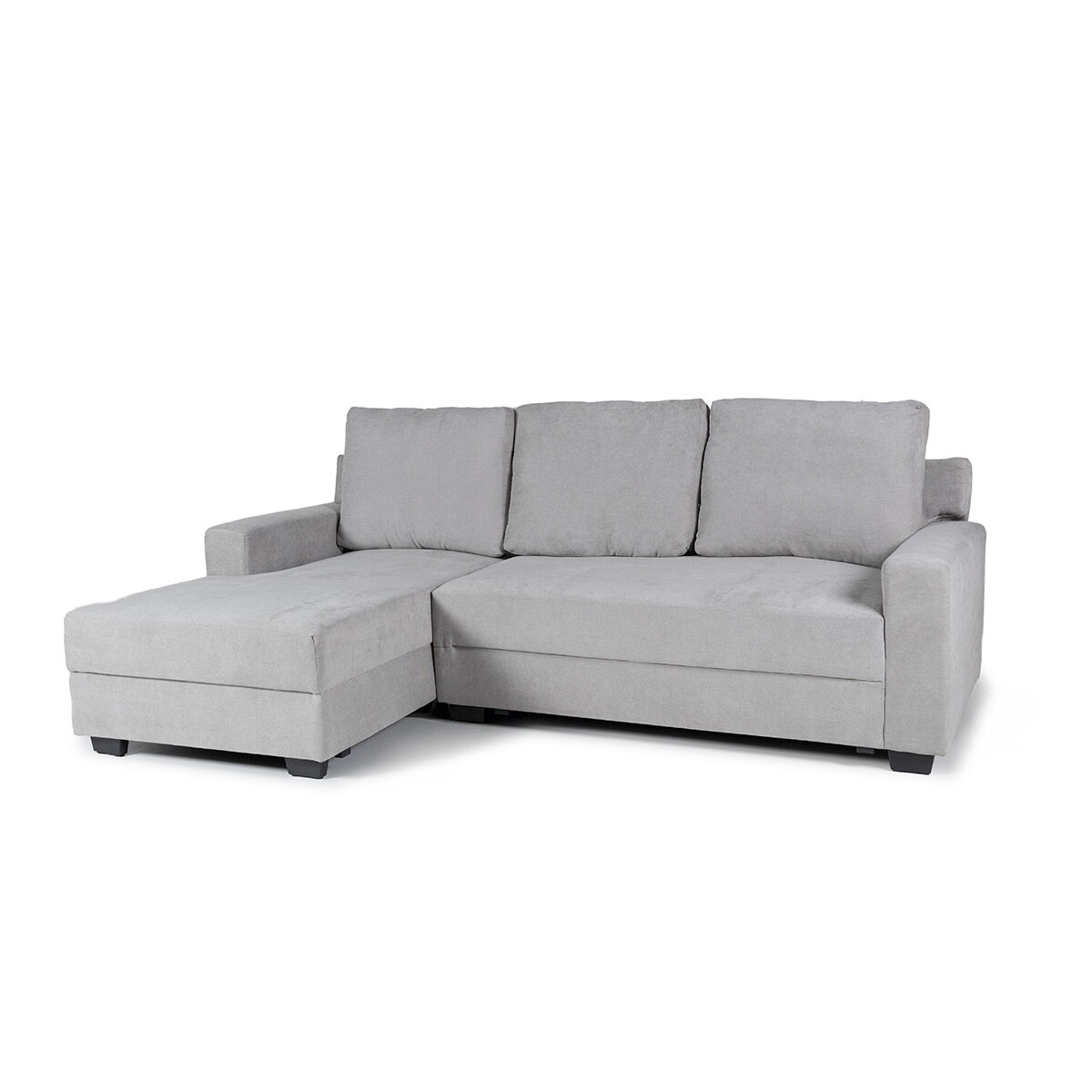 Rinconera Lucci - Tela Microfibra - Chaise izquierdo - Berlin 05 (Ceniza) 