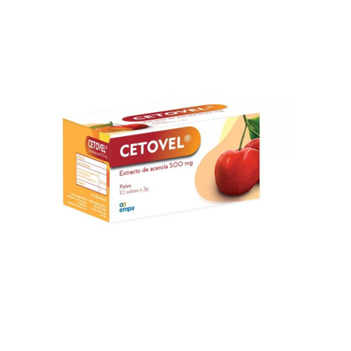 CETOVEL EXTRACTO DE ACEROLA 500 MG. PVO. única