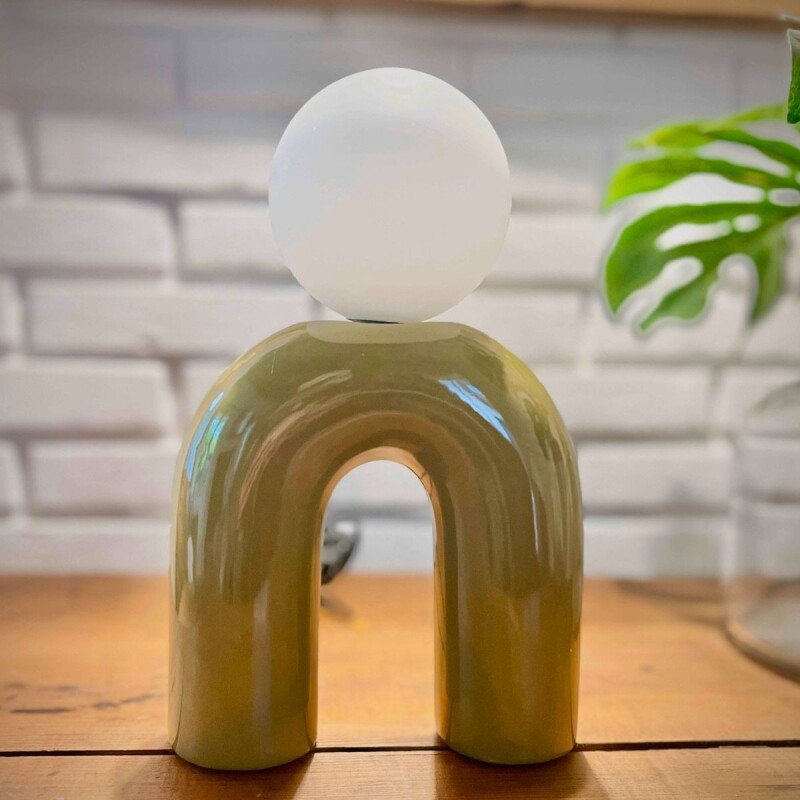 Lámpara de mesa portátil Verde