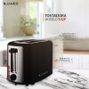 Tostadora James 6 Niveles Acero Inoxidable 2 Panes 800w Tostadora James 6 Niveles Acero Inoxidable 2 Panes 800w