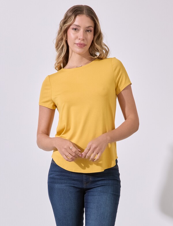 Remera Basica AMARILLO