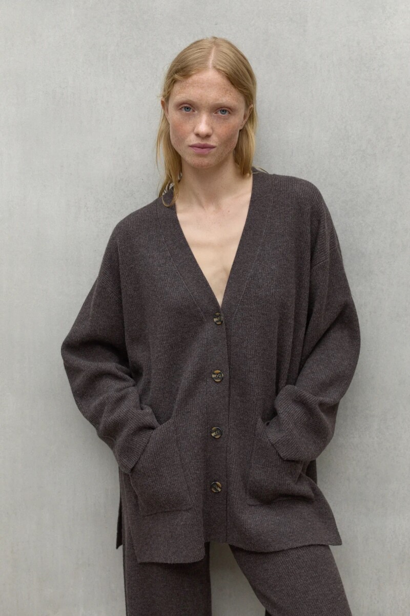 CARDIGAN NIMAL Marron