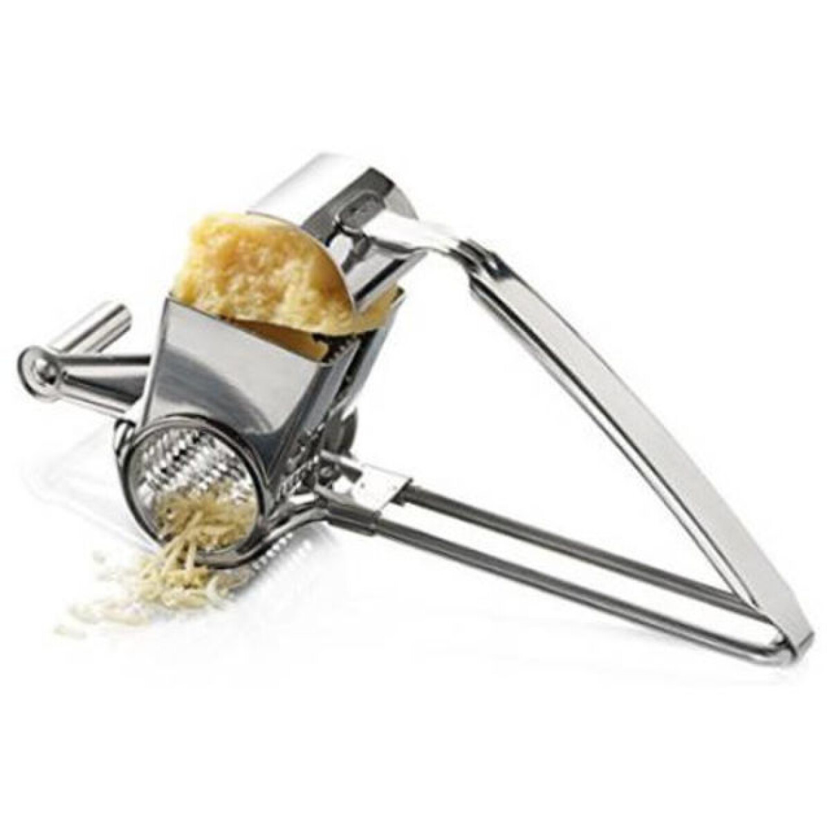 Rallador inox a manivela 2 cuchillas 