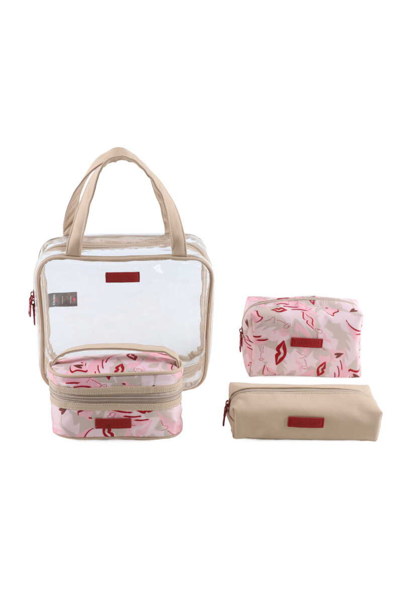 Set Necessaire Oreiro Beige