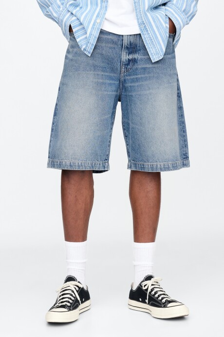 Bermuda De Jean Hombre Dark Wash