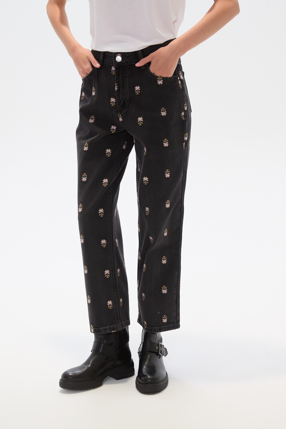 Pantalon Pipeta Gris Oscuro