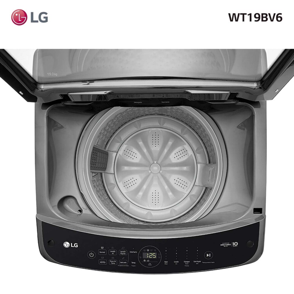 LAVARROPAS LG 19KG NEGRO WT19BV6