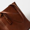 Shopper Vera En Cuero Vegetal Liso Tabaco