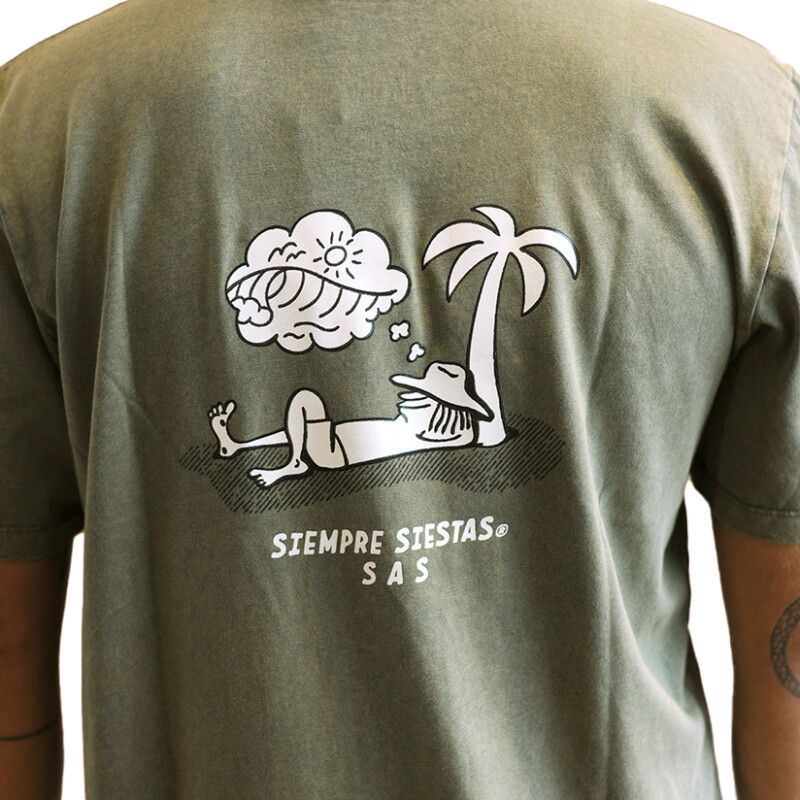 Remera La Isla Siesta - Olive mineral Remera La Isla Siesta - Olive mineral