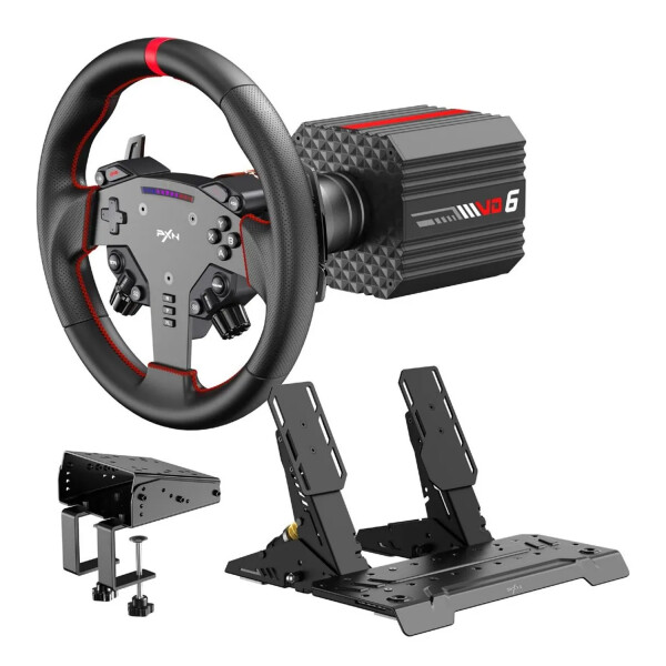 Volante Pedales Soporte Pxn Vd6 Bundle Gamer BUNDLE PXN VD6 VOLANTE + FRENO + MONTURA