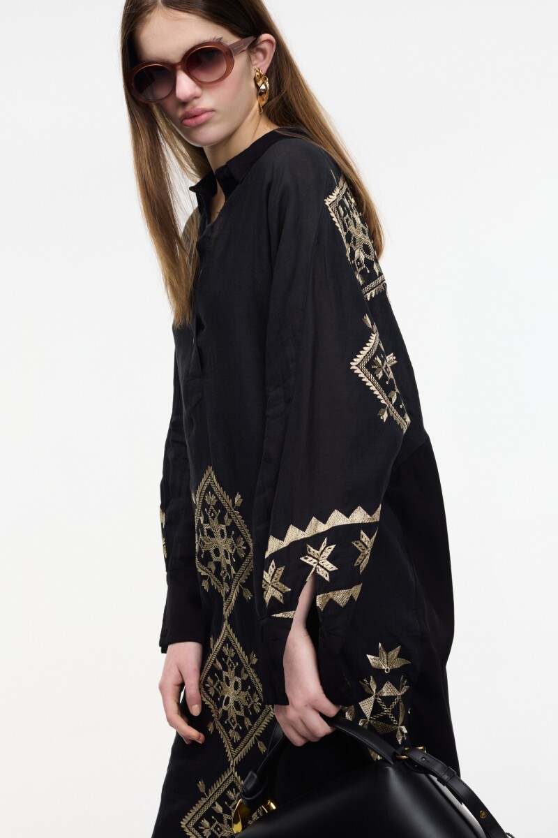 VESTIDO CAMISERO Negro