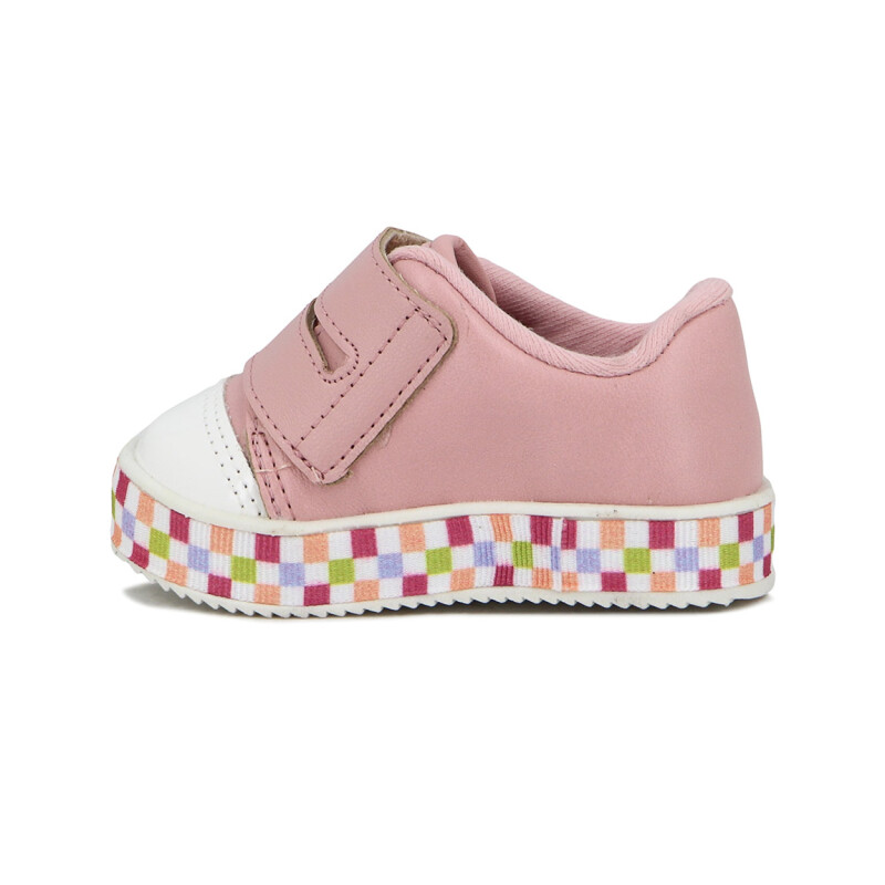 Molekinha Zapato Casual Con Velcro Lila Rosa Claro