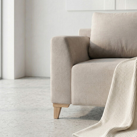 Sofá Gino - Microfibra - 2 cuerpos TC 1010 (Beige)