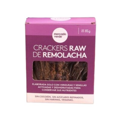 Crakers de remolacha raw Mercado Verde Crackers Raw Remolacha Mercad