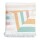 Toalla de baño playera a rayas felpa algodón 180 Hilos 90x180cm MENTA/CORAL