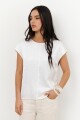 BLUSA LINO SATEN BLANCO