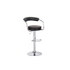 Taburete Kai Ideal para Bar C/Respaldo Negro