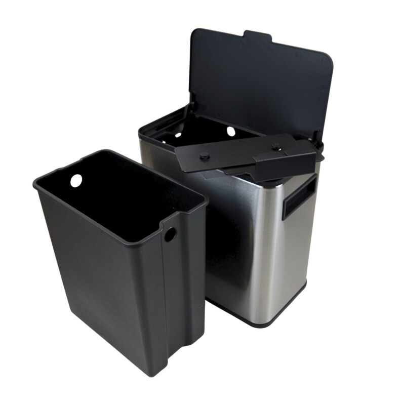 Papelera de colgar para cocina 6lt INOX