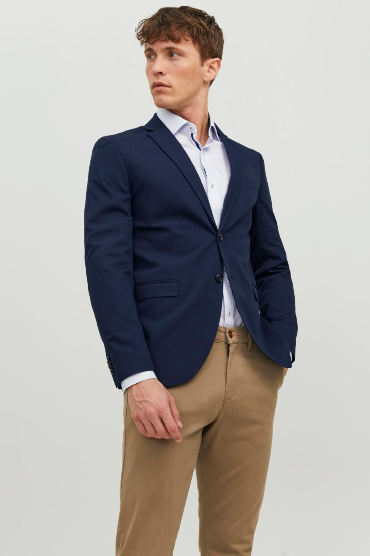 Blazer Franco Clásico Slim Dark Navy