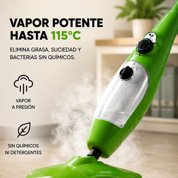Limpiador A Vapor Goldtech 12 En 1 1300w 450ml Mopa Limpiador A Vapor Goldtech 12 En 1 1300w 450ml Mopa