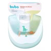 Babero silicona con estuche de viaje verde agua