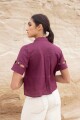 BLUSA AURA Uva