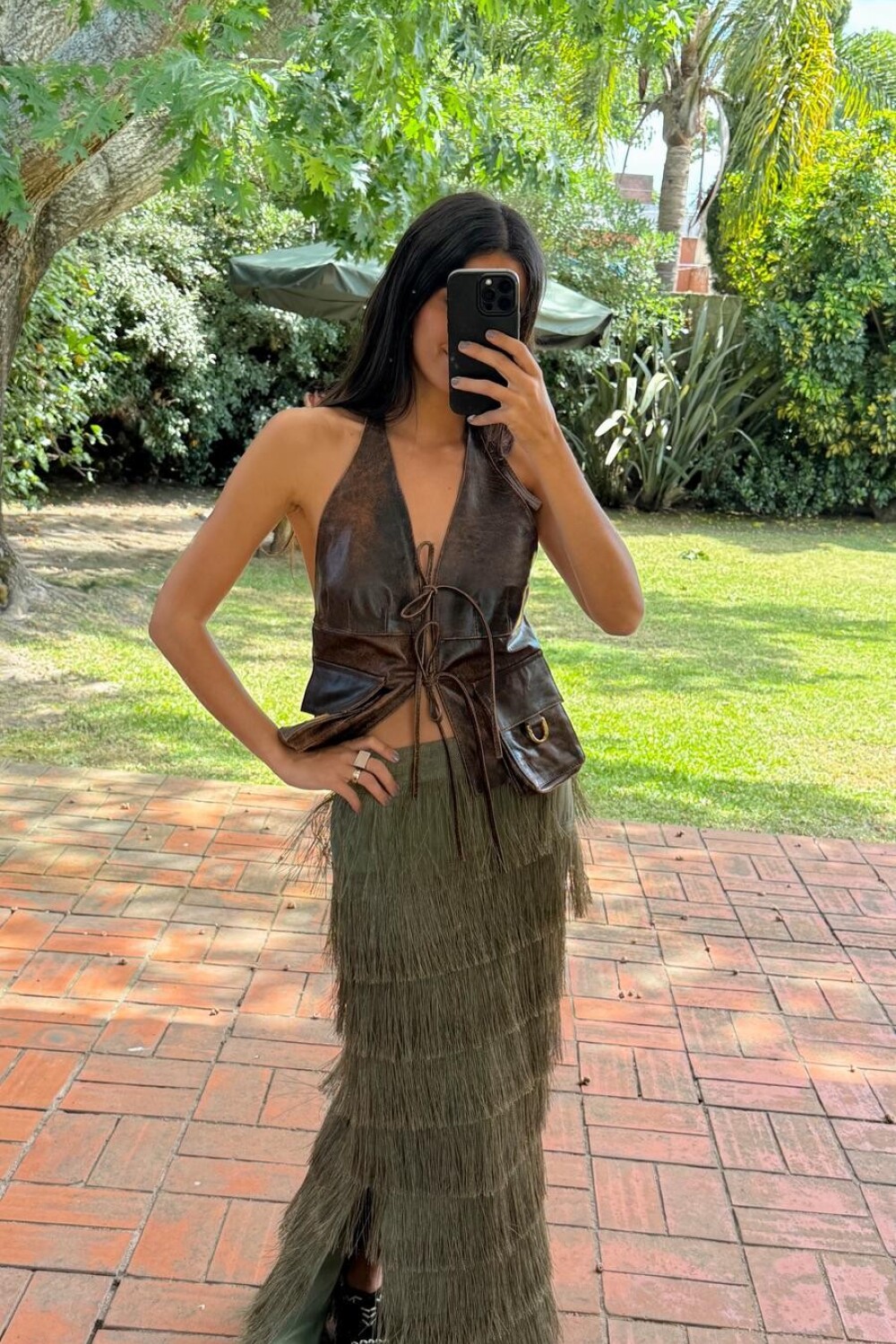 Idolo Skirt Verde Seco