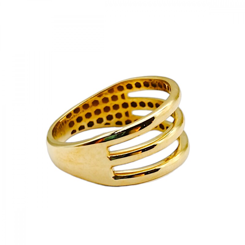 Anillo Tiras-Oro bajo-Sin Piedra-AN8178 sinpiedra