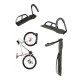Pack X2 Soporte Bicicleta Colgar Enganchar Bici En La Pared Negro