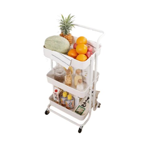 Carrito Organizador Cocina 3 Estantes Carro Con Ruedas Almacenamiento Imback Color Blanco Carrito Organizador Cocina 3 Estantes Carro Con Ruedas Almacenamiento Imback Color Blanco