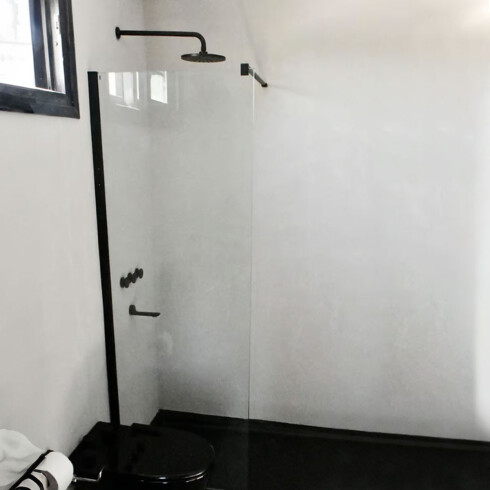 GRIFERIA DE DUCHA Y BAÑERA EN NEGRO MATE FV SERIE NUEVA 44 INCL PICO, ROSETA Y CAÑO 000
