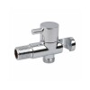 Llave de Paso con Soporte de Bronce Cromado Llave De Paso Con Soporte De Bronce Cromado