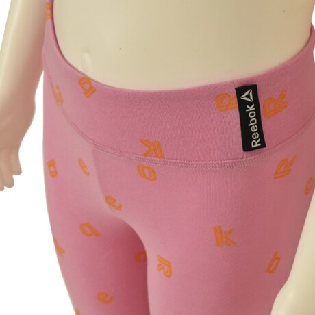 Calza Larga Reebok G Es Aop Leggin p/ Niñas Deportiva Casual Rosa