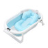 Baño Plegable Termómetro + Colchón Bebé Baby Antideslizante Color Variante Celeste