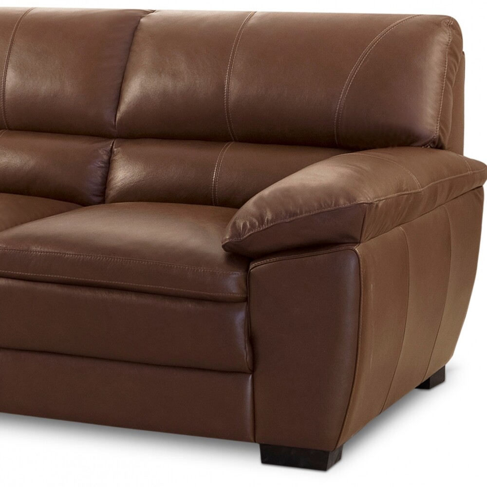 Sillón %100 Cuero - 3 Cuerpos - Premium Caramelo