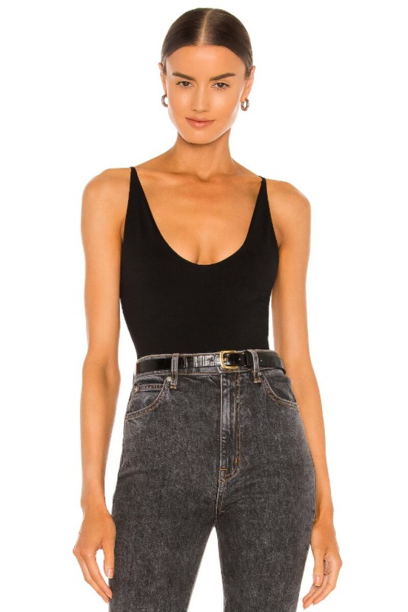 SEAMLESS V-NECK CAMI Negro